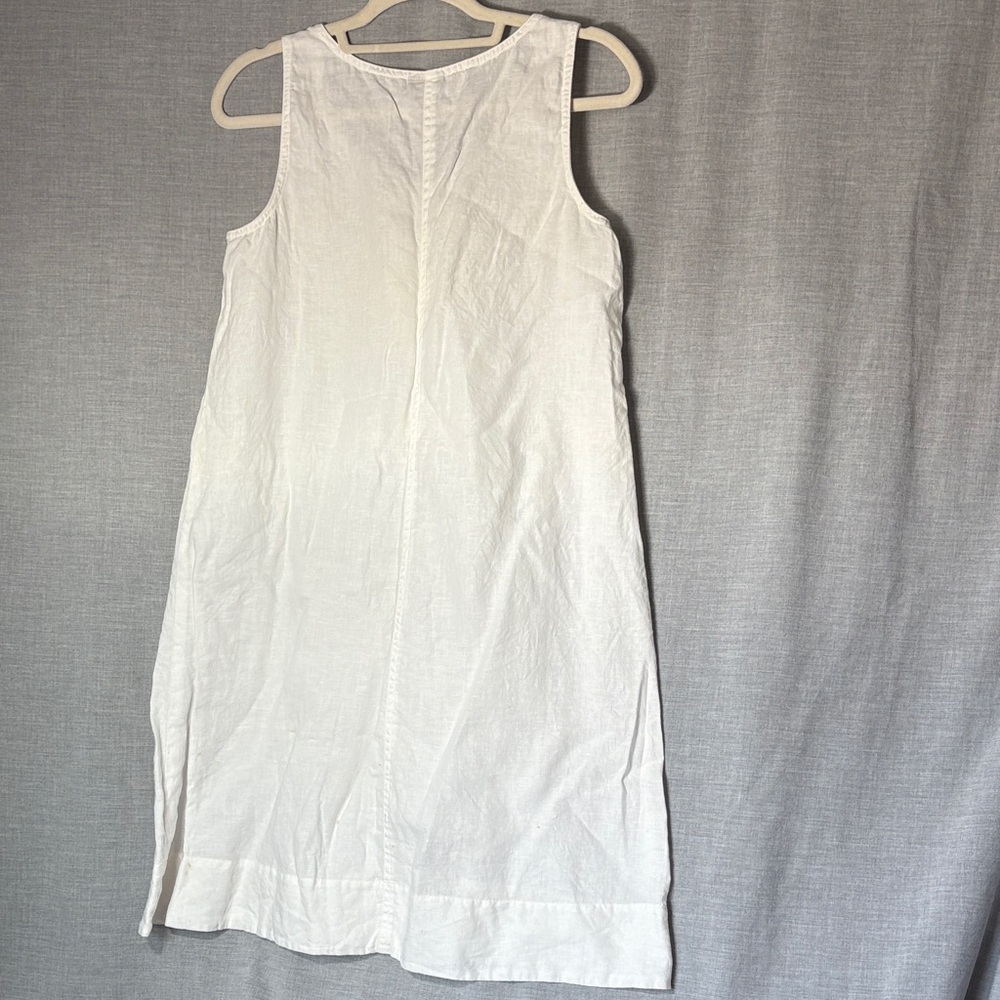 J. Jill - White Sleeveless Linen Dress - NWOT - size S - Picture 8 of 12